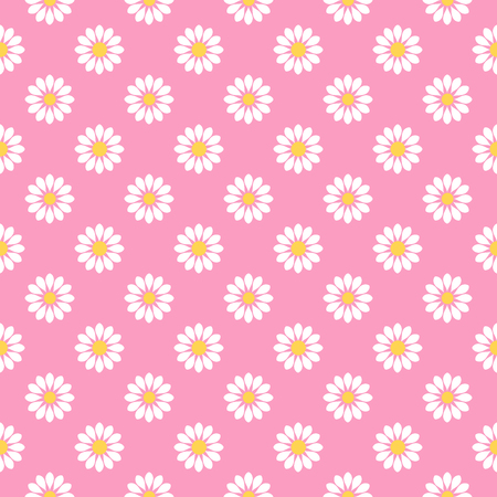 Beautiful seamless floral background with white flowersのイラスト素材