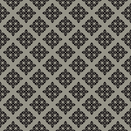 Vector textile or wallpaper damask seamless pattern.のイラスト素材