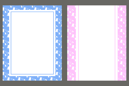 Flower wedding invitation card, greeting card set. Vectorのイラスト素材