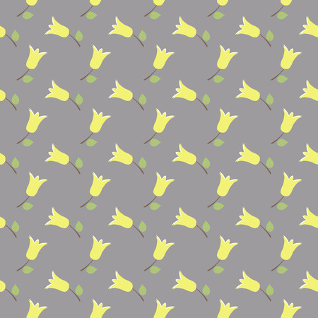 Beautiful ditsy floral seamless background. Elegant pattern.の写真素材