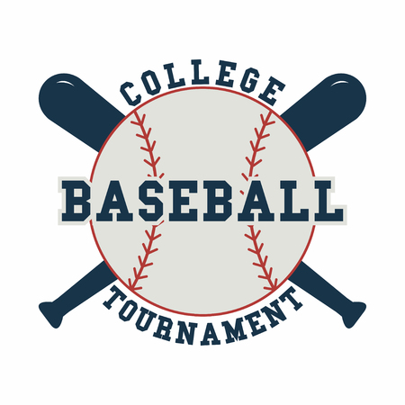 Baseball ball. Sport emblem. Sport game logo for tournament. Vectorのイラスト素材