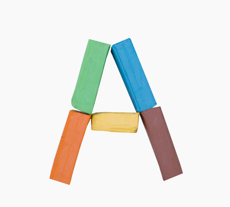 A letter of the alphabet, fashioned from clayの写真素材