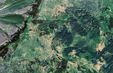 Abstract art background in monotype style. Fragment of oil painting on canvas, butterfly wing.の写真素材