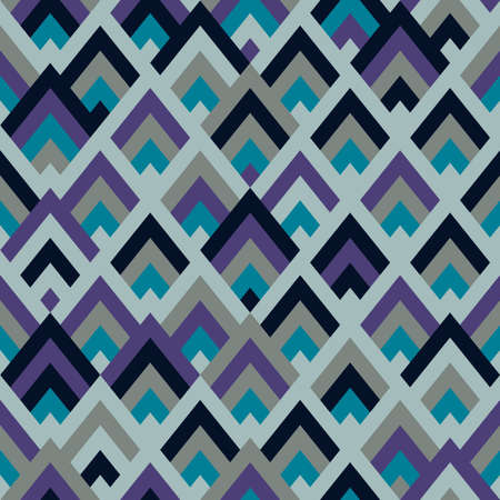 Seamless vector geometric rhombus color pattern background
