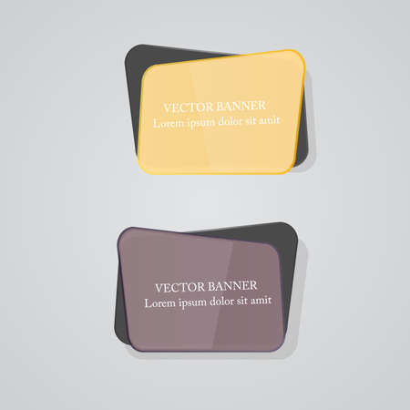 Vector infographic origami banners setのイラスト素材