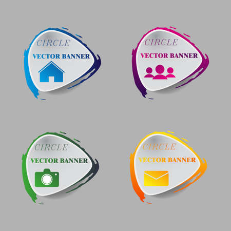 Vector infographic. banners setのイラスト素材