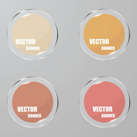 Vector infographic. banners set.Glassのイラスト素材