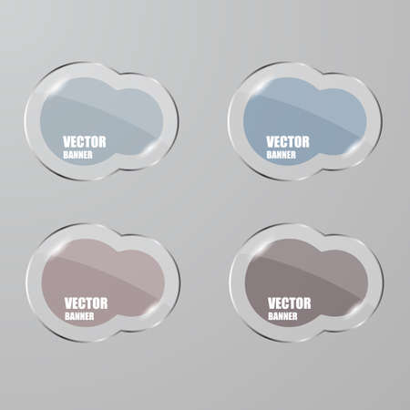 Vector infographic. banners set.Glassのイラスト素材