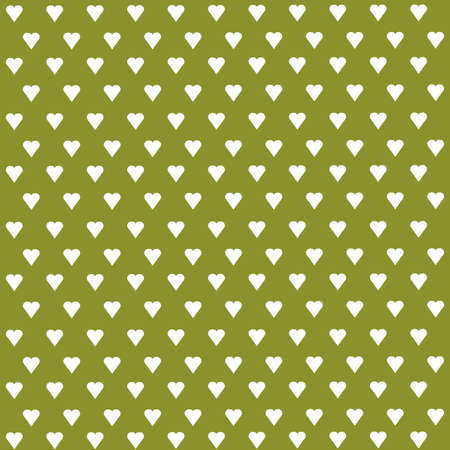 Seamless vector pattern with white hearts on pastel background