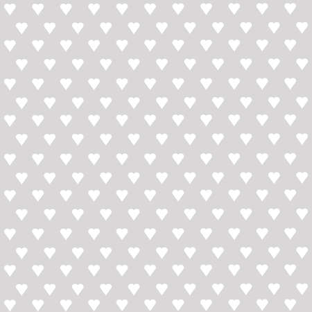 Seamless vector pattern with white hearts on pastel backgroundのイラスト素材