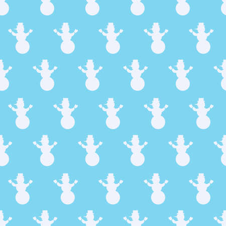 Snowman seamless design pattern.の写真素材