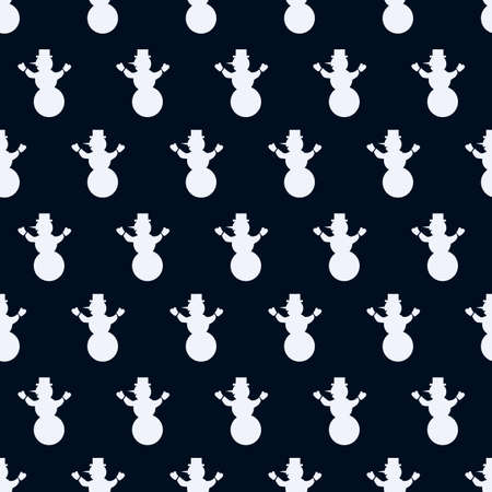 Snowman seamless design pattern.の写真素材
