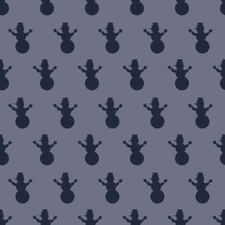 Snowman seamless design pattern.の写真素材