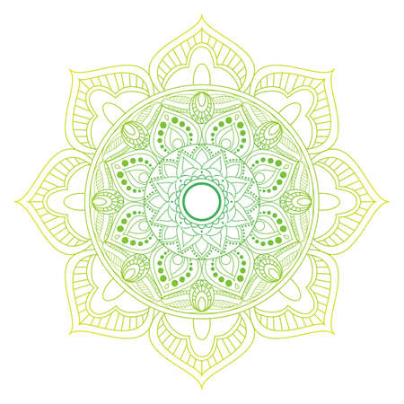 Flower Mandalas. Vintage decorative elements. Oriental pattern, vector illustration. Islam, Arabic, Indian, turkish, pakistan, chinese, ottoman motifsのイラスト素材