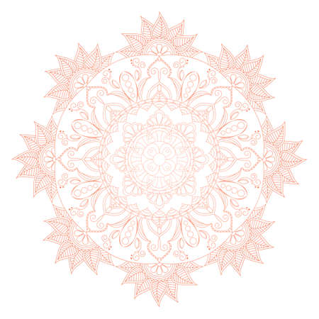Flower Mandalas. Vintage decorative elements. Oriental pattern, vector illustration. Islam, Arabic, Indian, turkish, pakistan, chinese, ottoman motifsのイラスト素材