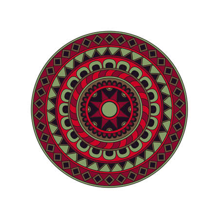 Flower Mandala vintage decorative elements. Oriental pattern, vector illustration. Islam, Arabic, Indian, moroccan,spain, turkish, pakistan, chinese, mystic and ottoman motifs.のイラスト素材