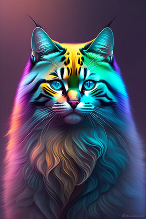 beautiful mysterious catの素材