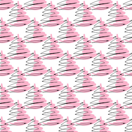 Hand drawn colorful sea shells. Summer sea shells doodles collection. Vector seamless pattern.のイラスト素材