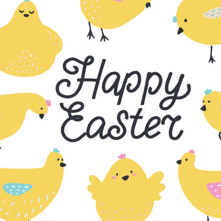 Easter card. Easter card with the inscription.のイラスト素材