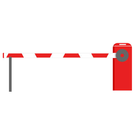 road barriers and traffic blocksのイラスト素材