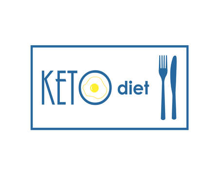 Keto diet. Illustration for banner or other promotional materials.のイラスト素材