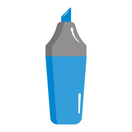 Marker icon. School and office supplies. Vector illustration.のイラスト素材