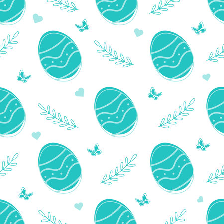 Easter seamless patterns. Spring pattern for banners, posters, cover design templates, social media stories wallpapers and greeting cards.のイラスト素材
