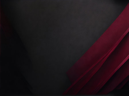 Beautiful dark claret background with wavy lines.Generative AI.の素材