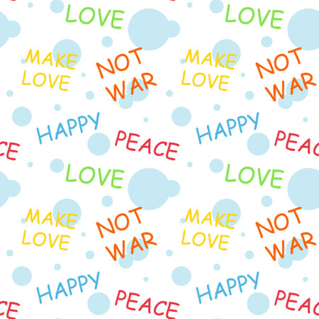 Vector pattern with inscriptions and stainsのイラスト素材