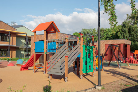 Colorful playground for children day care