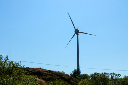 Electricity generation through wind power using wind turbines, an eco-friendly renewable energy...