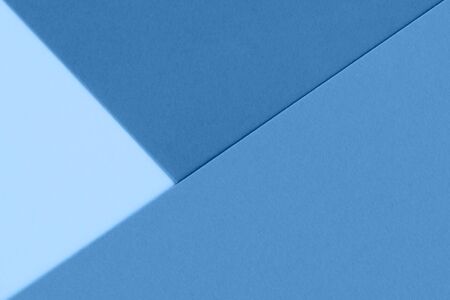 Yelllow blue red color paper background. Geometric figures, shapes. Abstract geometric flat...
