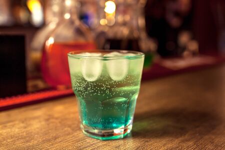 alcohol cocktail in a bar