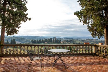 villa in Tuscanyの写真素材