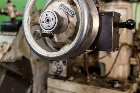 Professional workers are doing the milling process for metal parts, metal machinery in large industrial plants-imageの写真素材