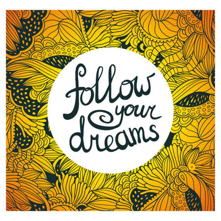 Vector abstract hand drawn background, vector illustration. Greeting card.のイラスト素材