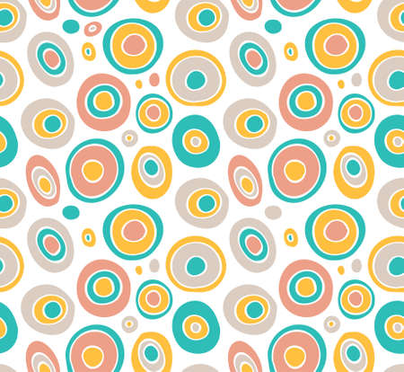 Retro seamless pattern geometric backgroundのイラスト素材