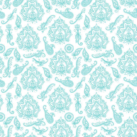 Seamless indian pattern based on traditional Asian elements Paisleyのイラスト素材