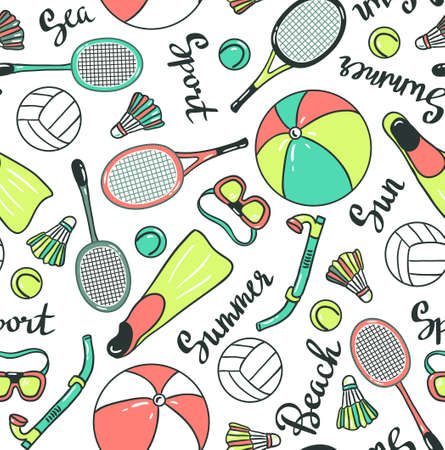 Sports icon patter.のイラスト素材