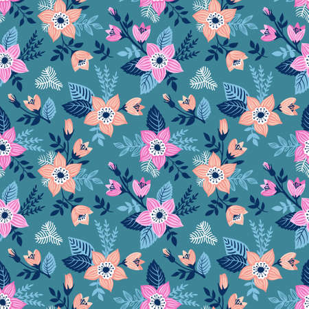 Floral pattern.のイラスト素材
