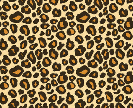 Leopard / cheetah skin seamless pattern, abstract animal background, vector illustrationのイラスト素材