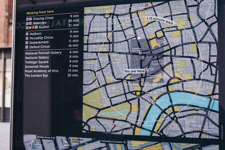 London, UK - March 06, 2020: Close up ofのeditorial素材