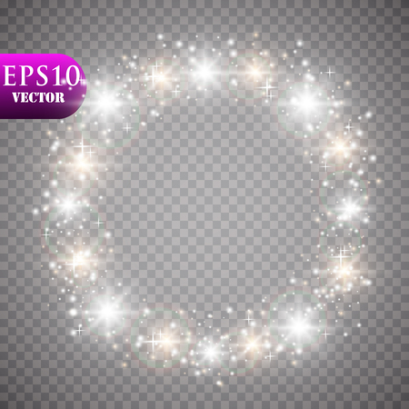 Golden lights background, Christmas lights concept vector illustration.のイラスト素材