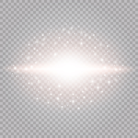 Glow light effect. Vector illustration. Christmas flash Concept.Eps10のイラスト素材