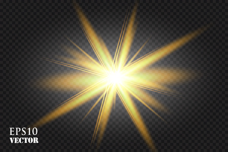Vector transparent sunlight special lens flare light effect. EPS 10のイラスト素材