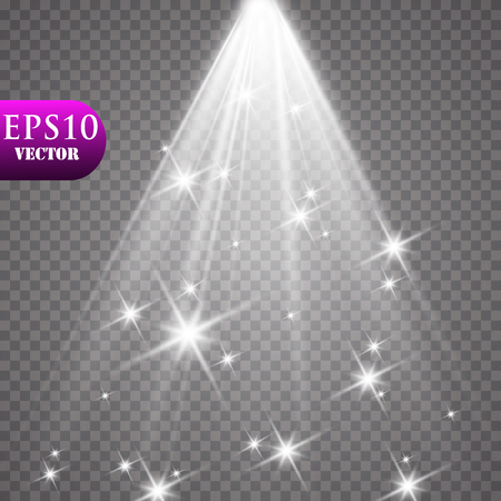 Vector Spotlights. Scene Light Effects Vector. EPS 10のイラスト素材