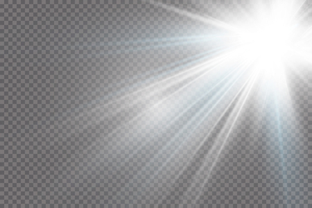 Vector transparent sunlight special lens flare light effect. EPS 10のイラスト素材