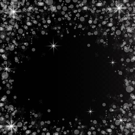 Glow light effect. Cloud of glittering dust. Vector illustration. Christmas flash Conceptのイラスト素材