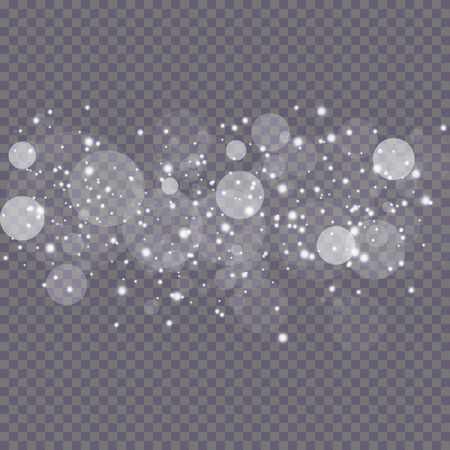 Glow light effect. Cloud of glittering dust. Vector illustration. Christmas flash Conceptのイラスト素材