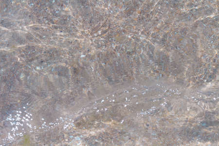 Top view surface on clear sea waterの写真素材